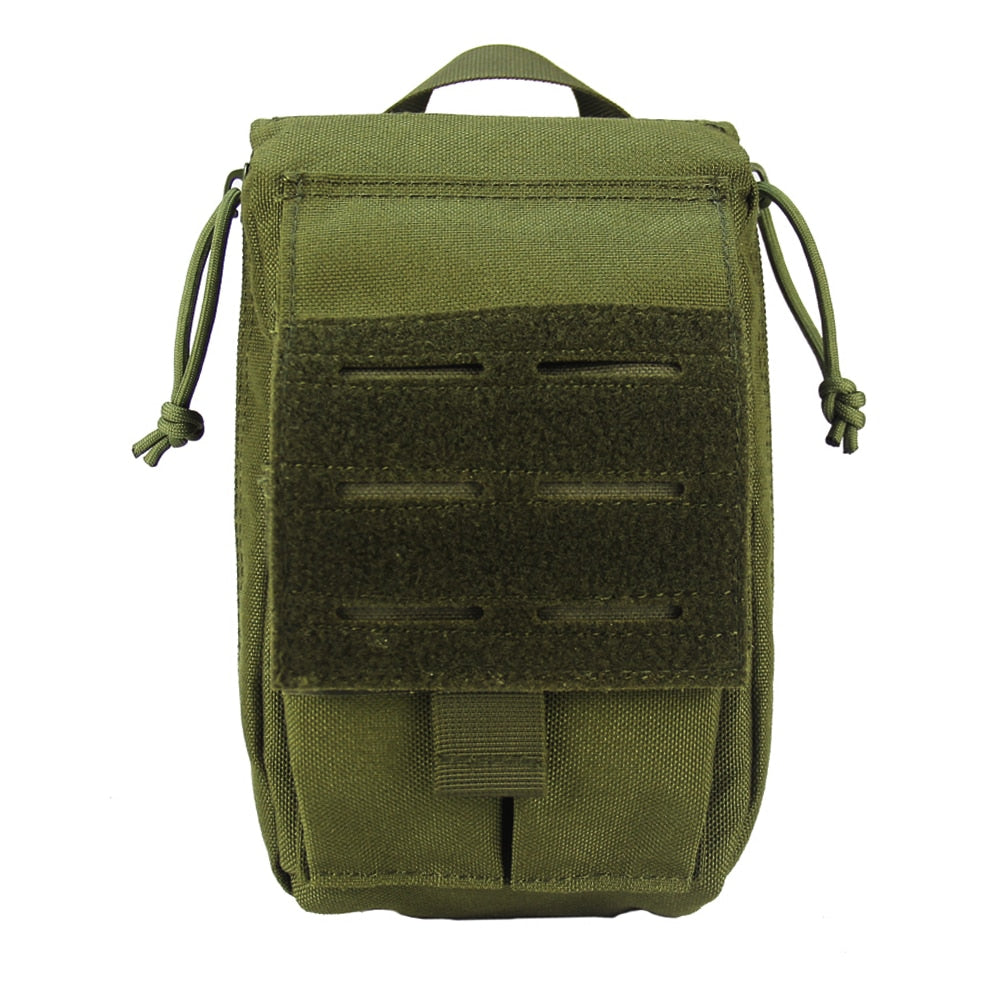 Tactical Molle First Aid Kit, Survival Bag, 1000D Nylon Emergency Pouch, Military Outdoor Travel Pack, Camping