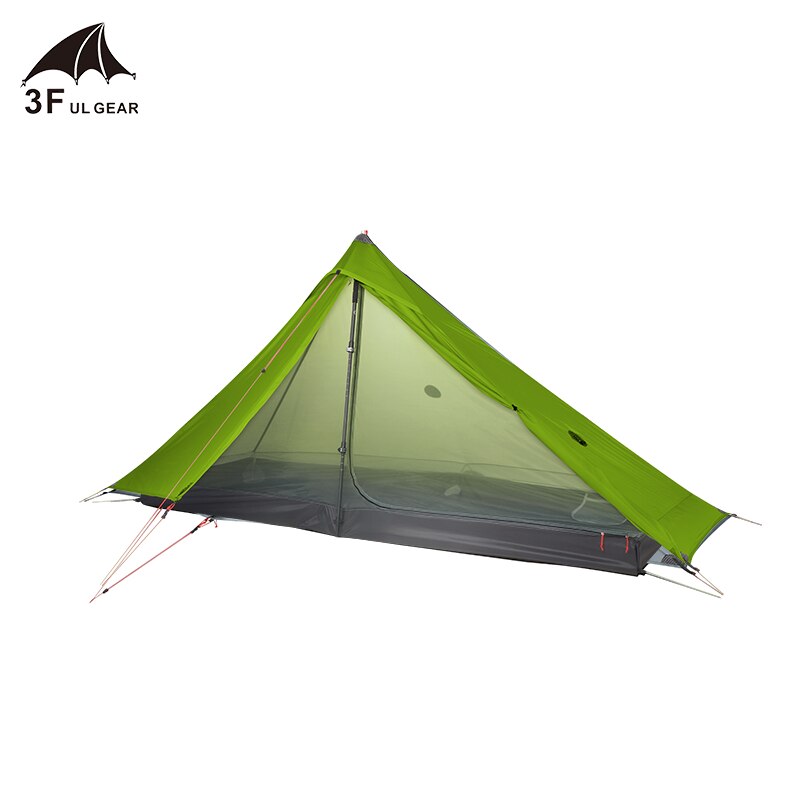 3F UL GEAR Lanshan 1 pro Tent, Outdoor 1 Person Ultralight Camping Tent, 3 Season Professional 20D Silnylon Rodless Tent