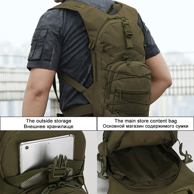 15L Molle Tactical Backpack, Military Hiking Backpack, Camping Bag, Tatical