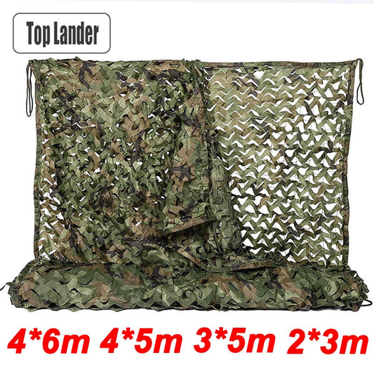 4x5m 2x3m Military Camouflage Net, Camo Netting, Army Nets, Shade Mesh Hunting, Sun Shelter Tent